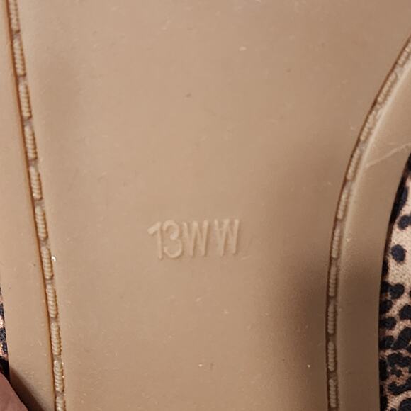 Torrid Scrunch Flats Women's Ballet Flats Shoes 13 Extra Wide Leopard Print - Picture 9 of 9